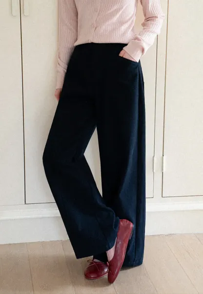 High Waist Wide Leg Casual Pants