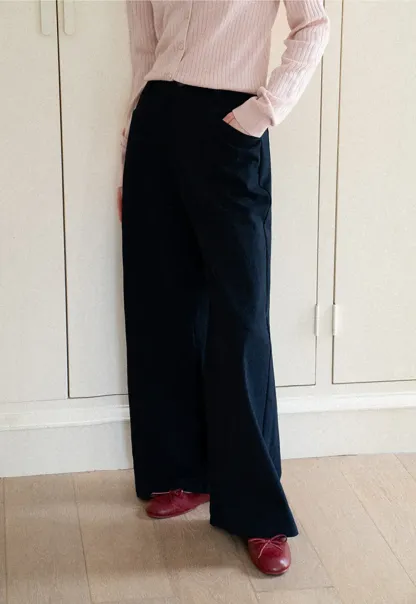 High Waist Wide Leg Casual Pants