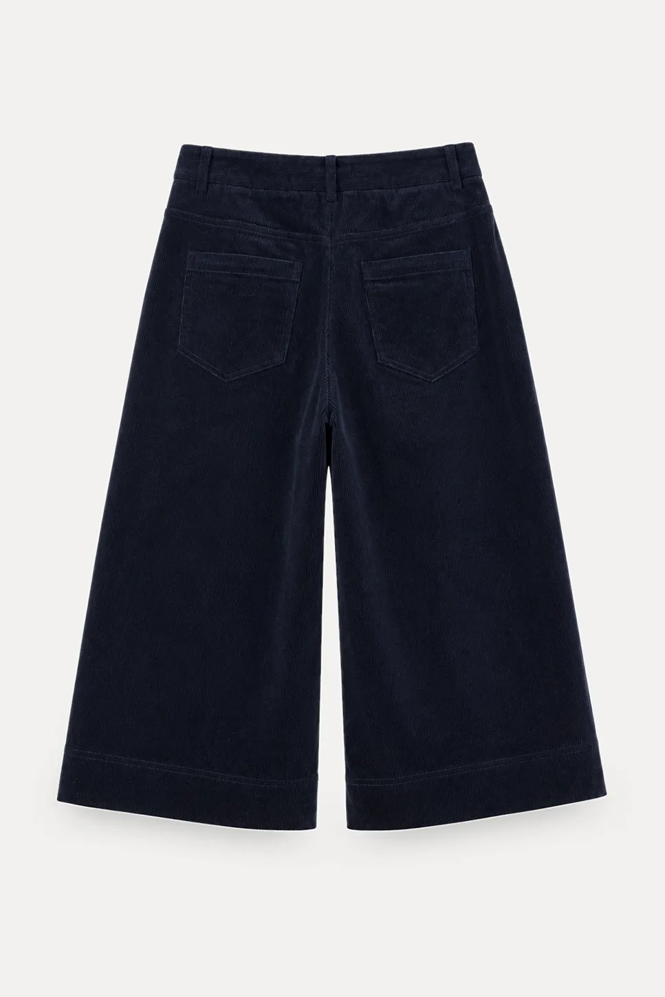 Wide Leg Cropped Casual Pants