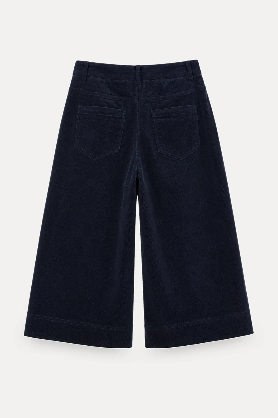 Wide Leg Cropped Casual Pants