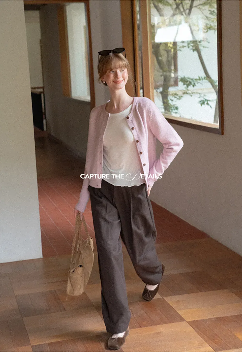 High Waist Pleated Wide Leg Casual Pants