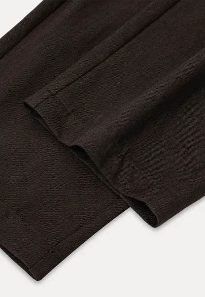 High Waist Pleated Wide Leg Casual Pants