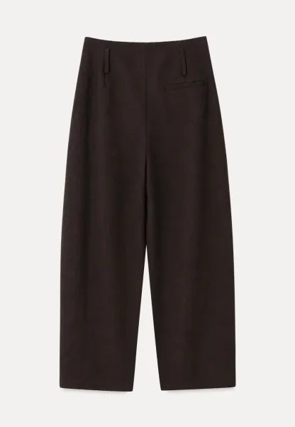 High Waist Pleated Wide Leg Casual Pants
