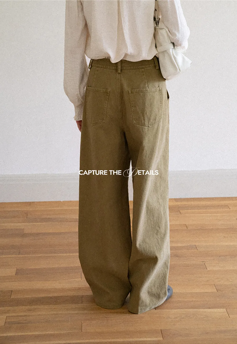 Wide Leg High Waist Pleated Casual Pants