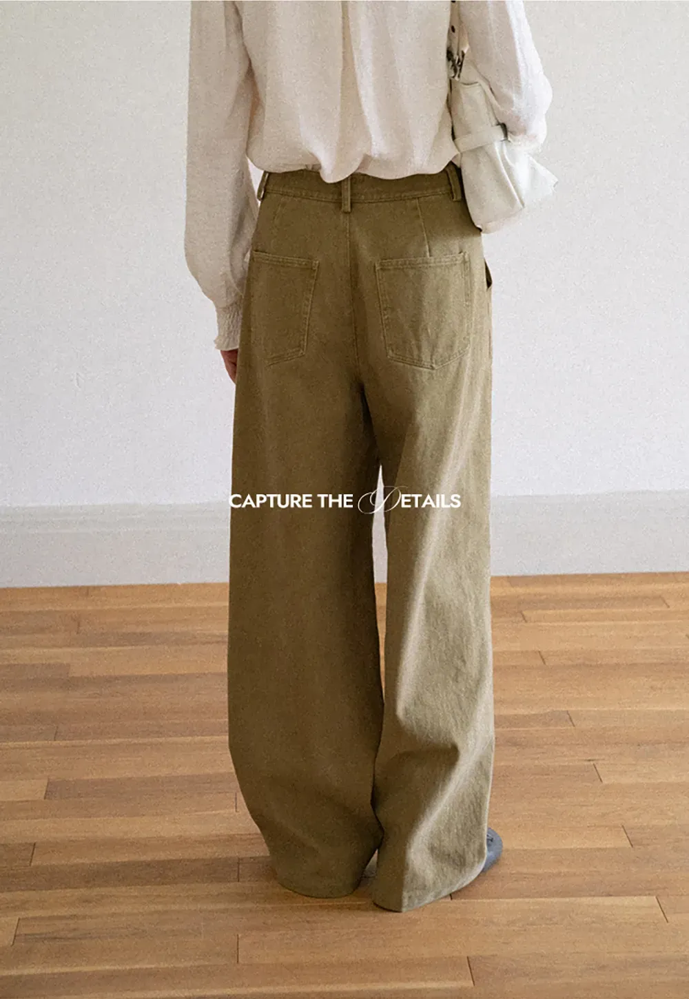 Wide Leg High Waist Pleated Casual Pants