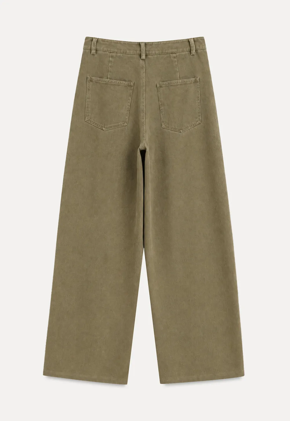 Wide Leg High Waist Pleated Casual Pants