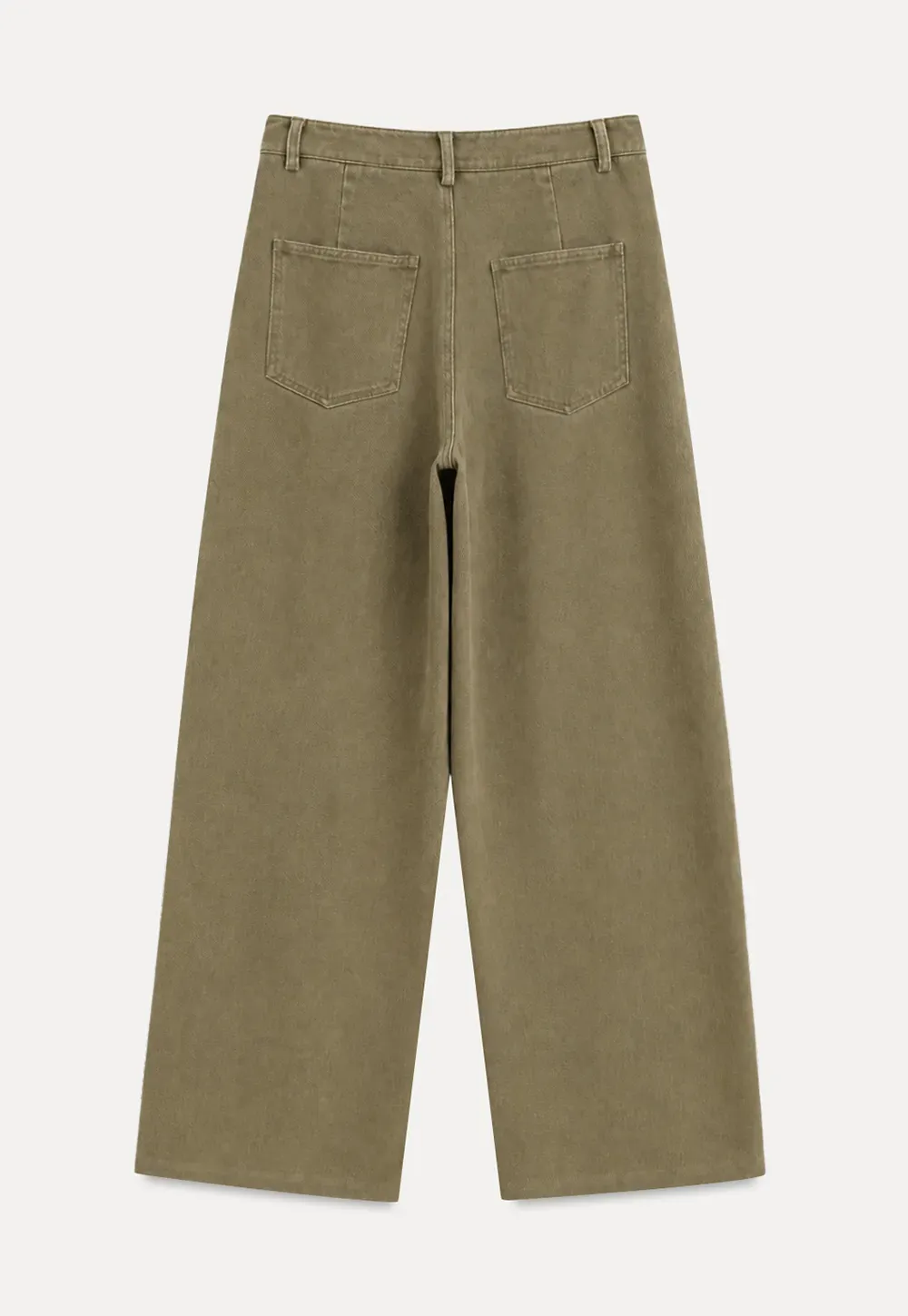 Wide Leg High Waist Pleated Casual Pants