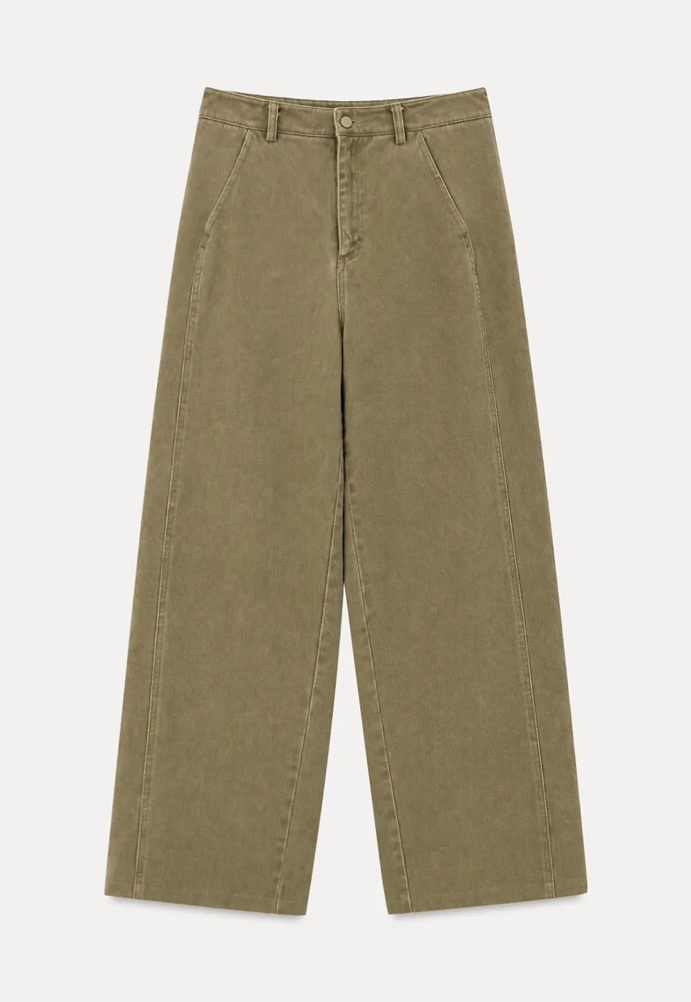 Wide Leg High Waist Pleated Casual Pants