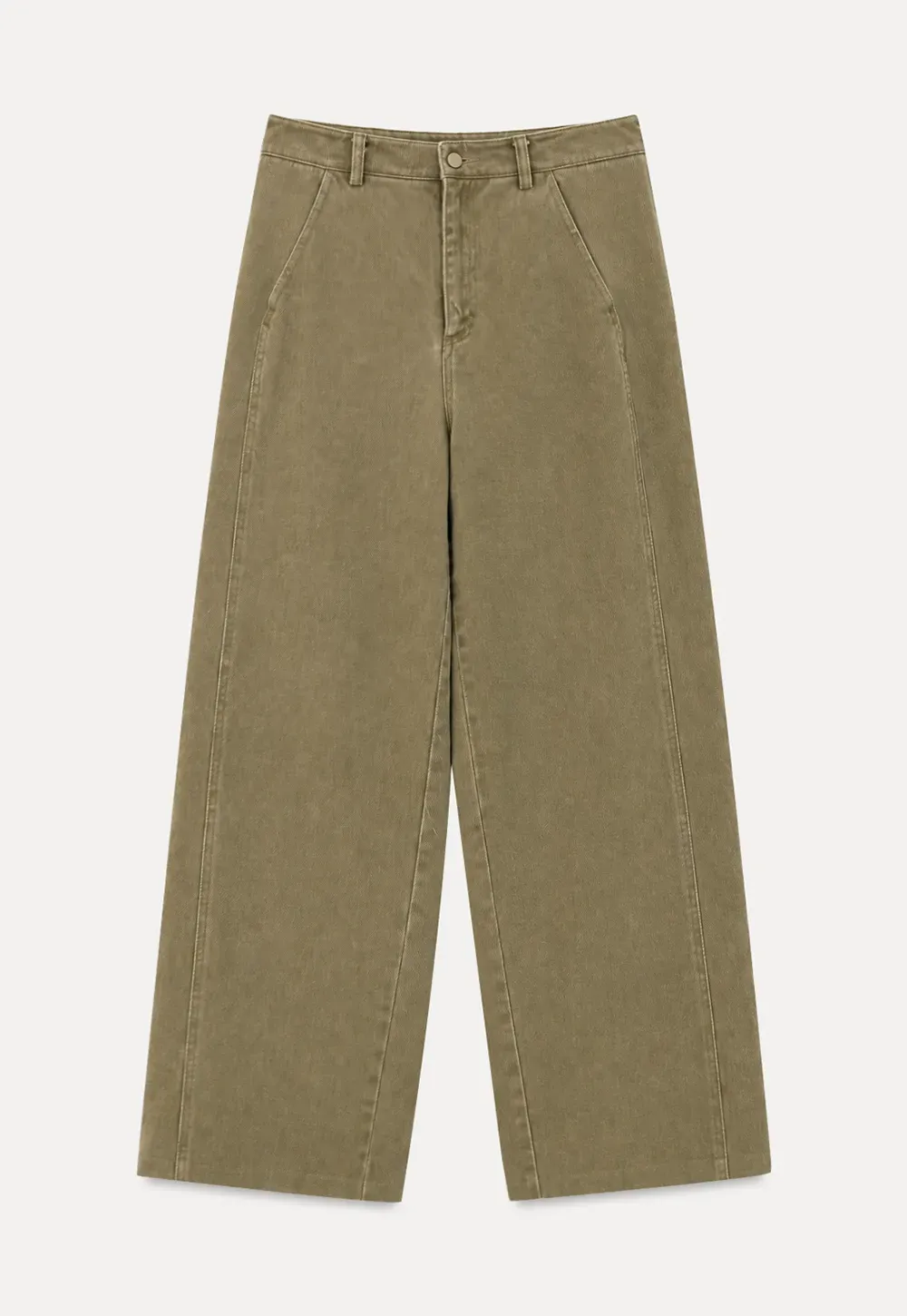 Wide Leg High Waist Pleated Casual Pants