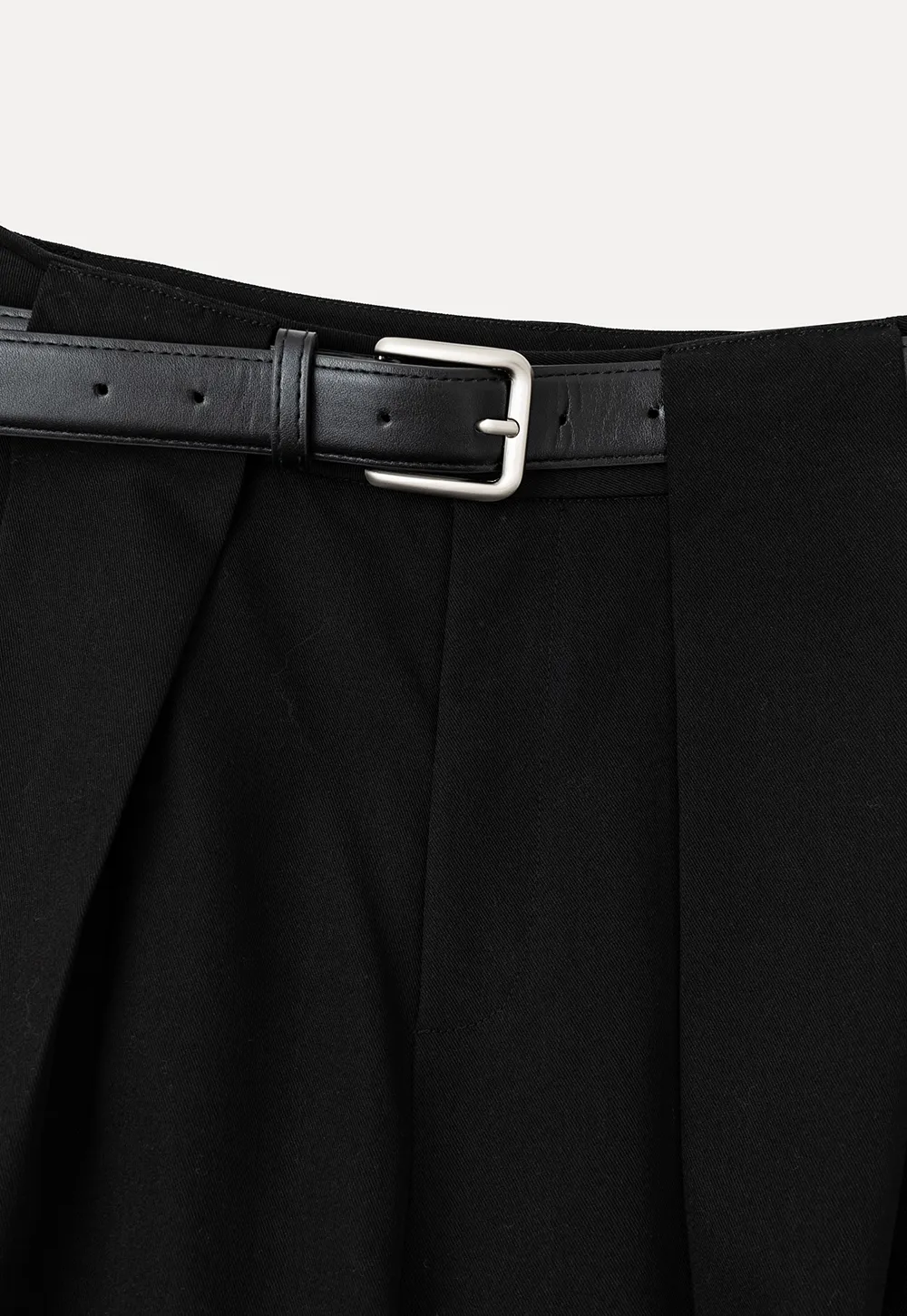 High Waist Pleated Wide Leg Casual Pants