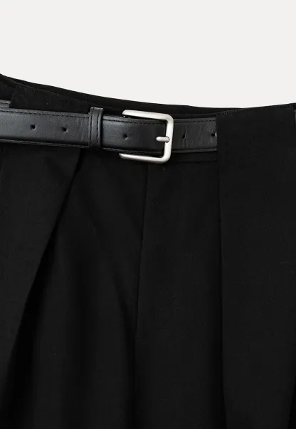 High Waist Pleated Wide Leg Casual Pants