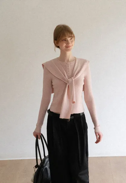 High Waist Pleated Wide Leg Casual Pants