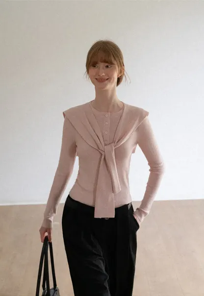 High Waist Pleated Wide Leg Casual Pants