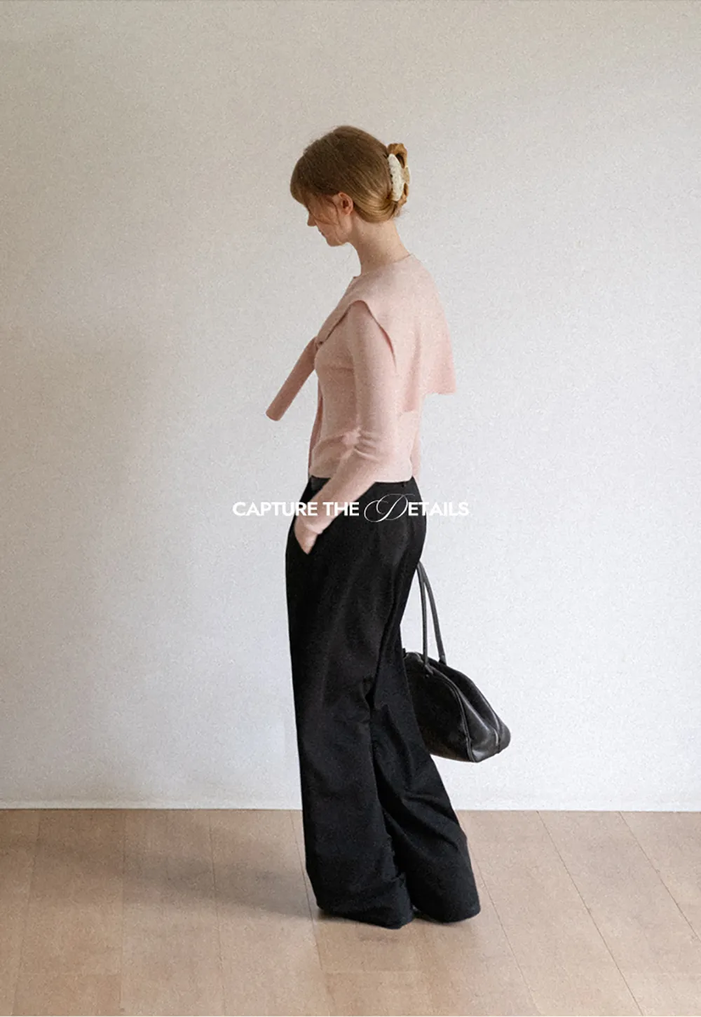 High Waist Pleated Wide Leg Casual Pants