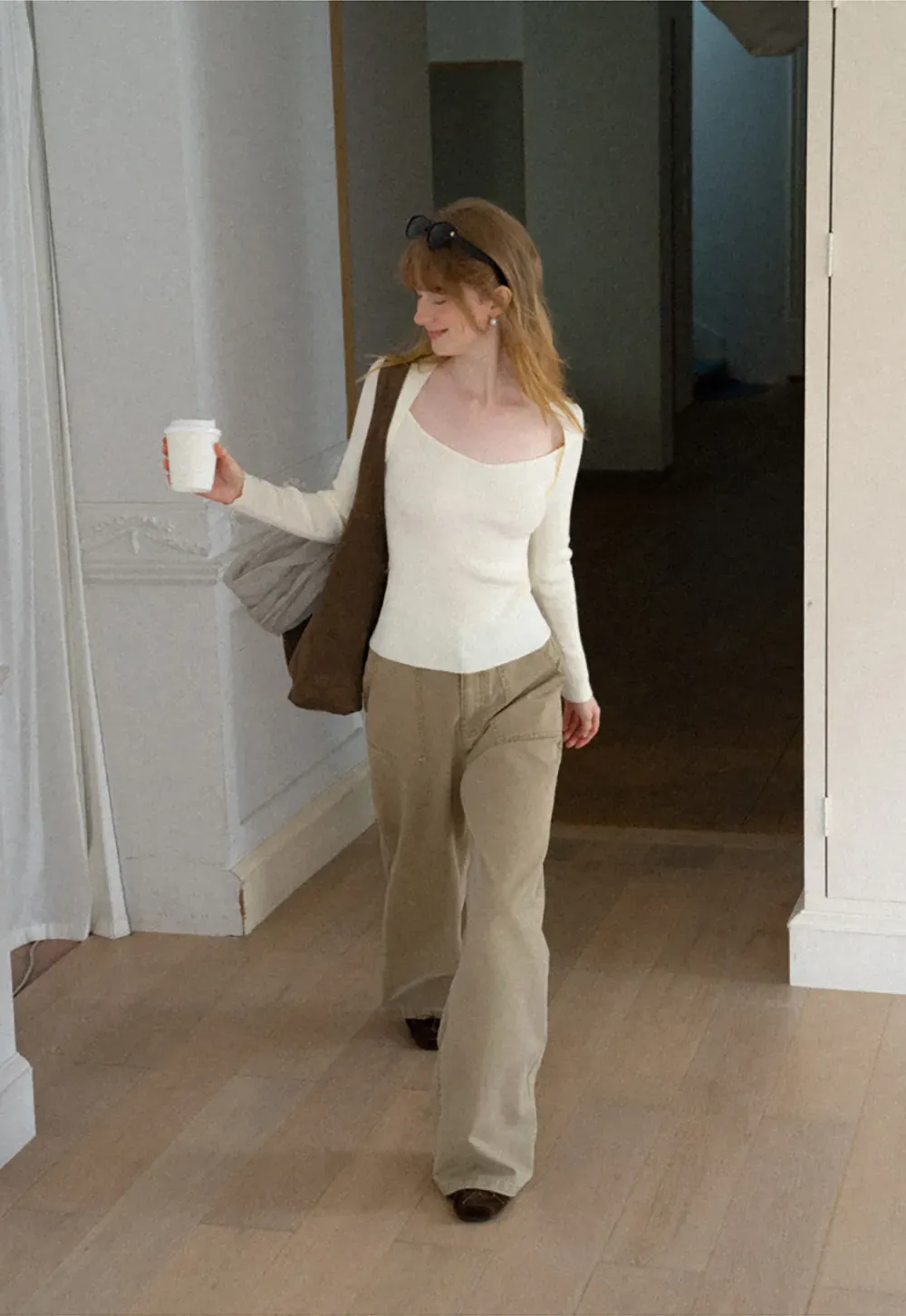 Wide Leg Cargo Pocket Casual Pants