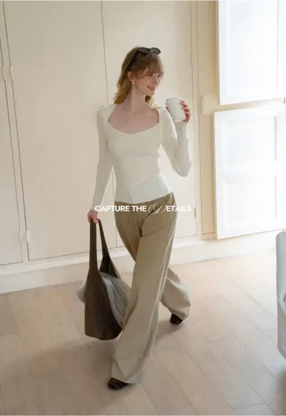 Wide Leg Cargo Pocket Casual Pants