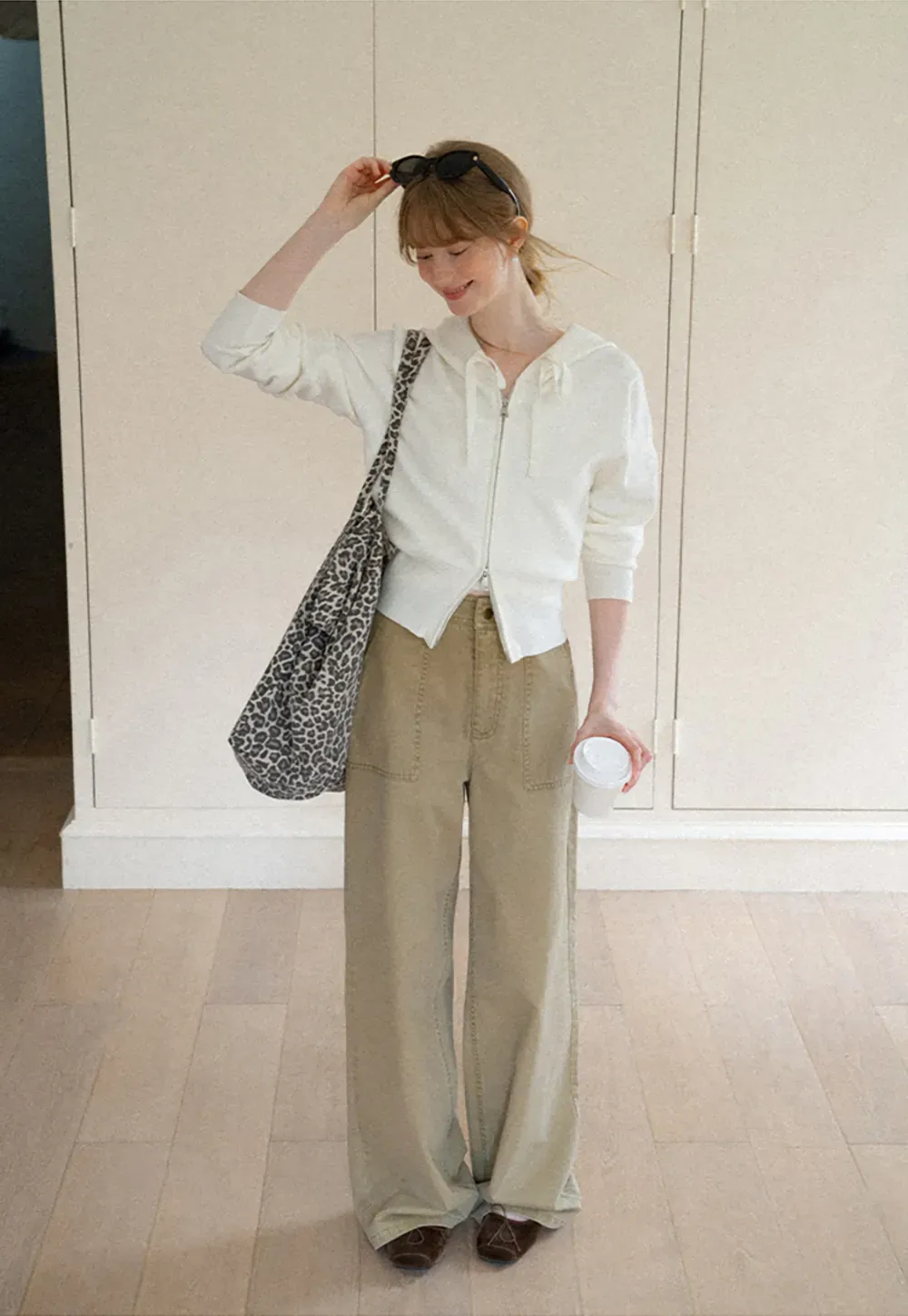 Wide Leg Cargo Pocket Casual Pants