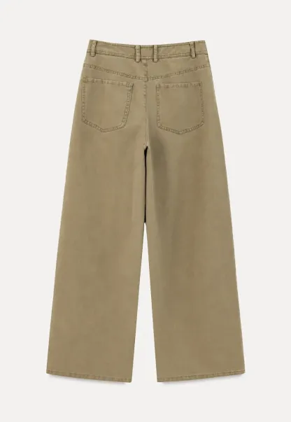 Wide Leg Cargo Pocket Casual Pants