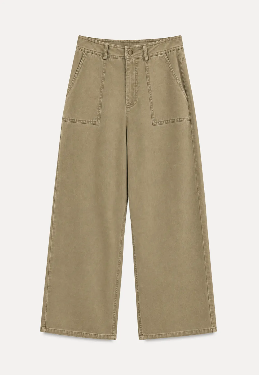Wide Leg Cargo Pocket Casual Pants