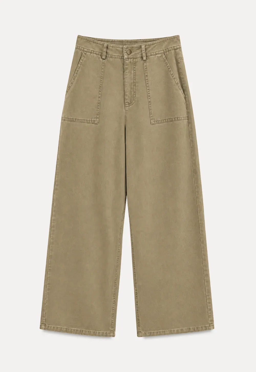 Wide Leg Cargo Pocket Casual Pants