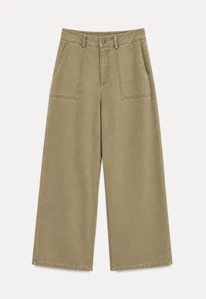 Wide Leg Cargo Pocket Casual Pants