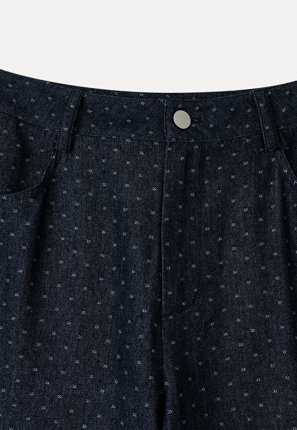 Wide Leg Polka Dot Patterned Casual Pants