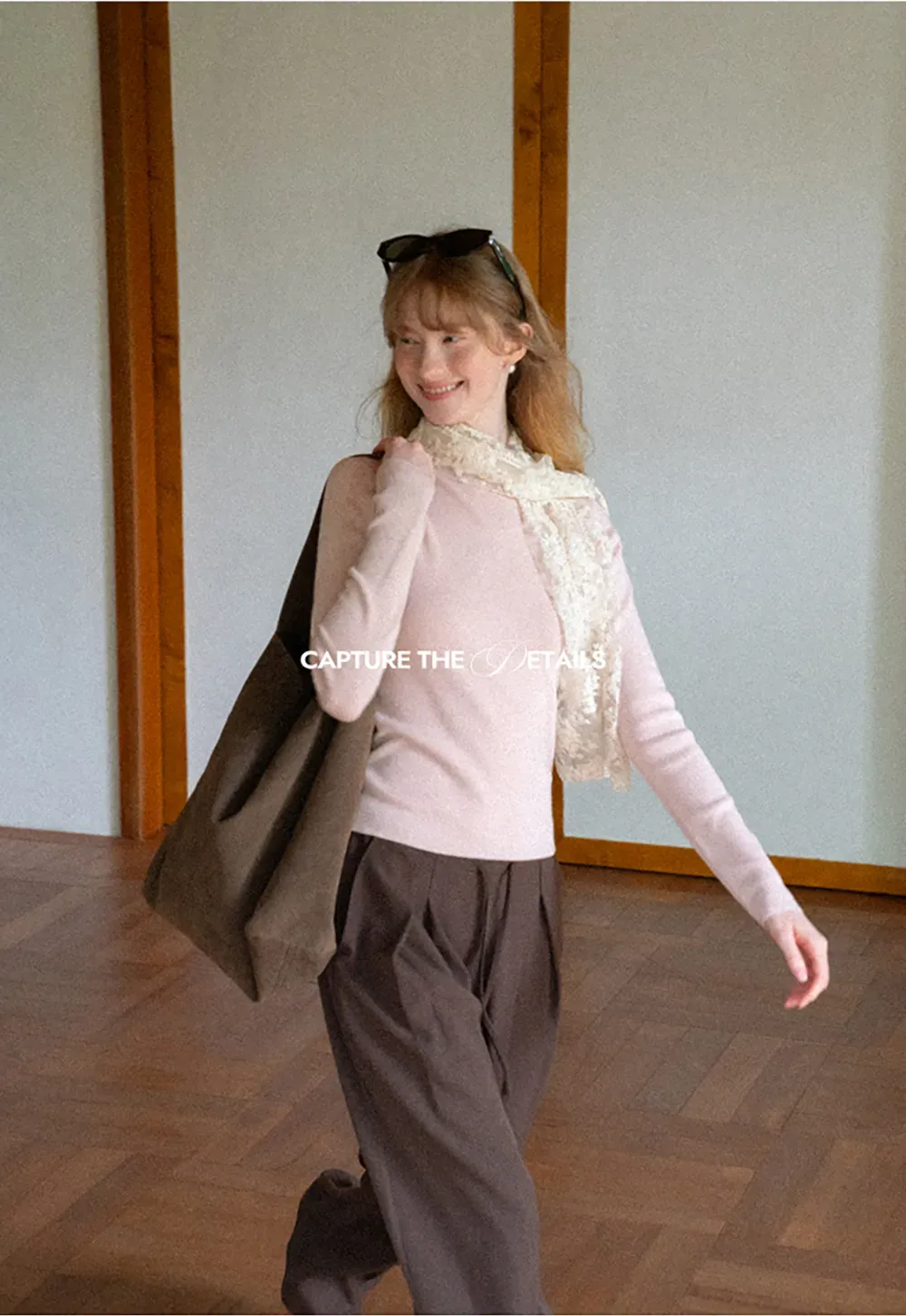 Wide Leg Pleated Casual Pants