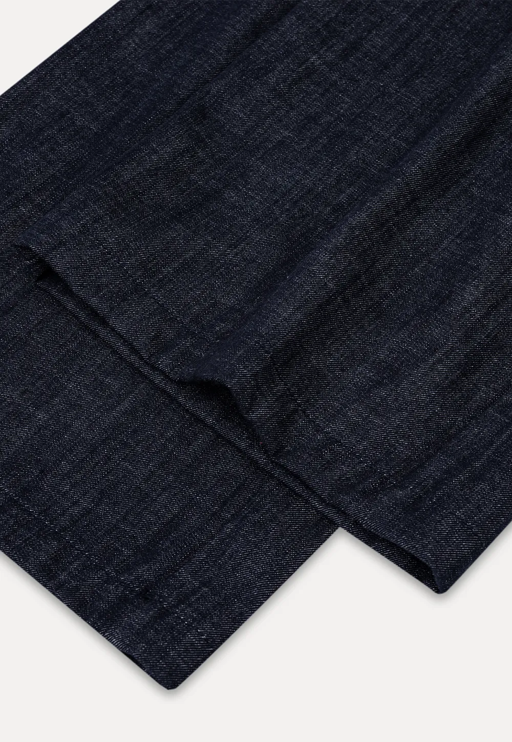 Ruched Waist Wide Leg Denim Jumpsuit