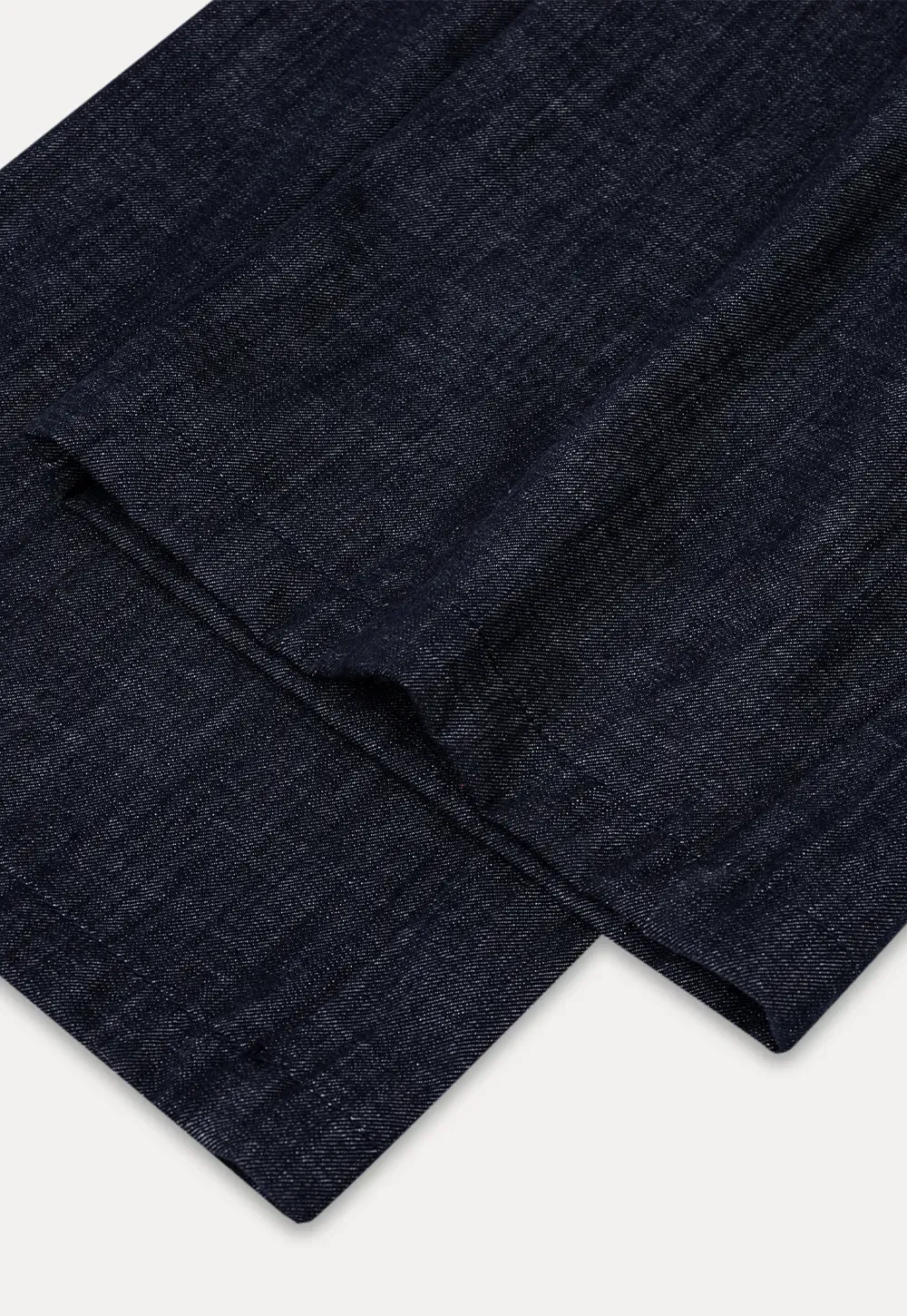 Ruched Waist Wide Leg Denim Jumpsuit