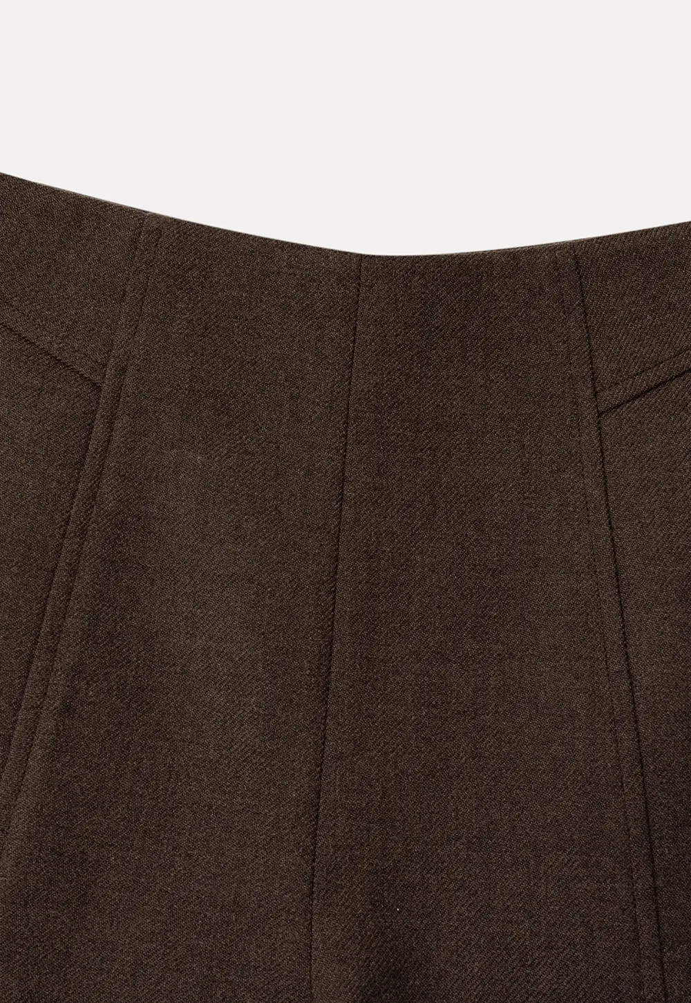 High Waist Pleated Shorts with Ruched Side Detail