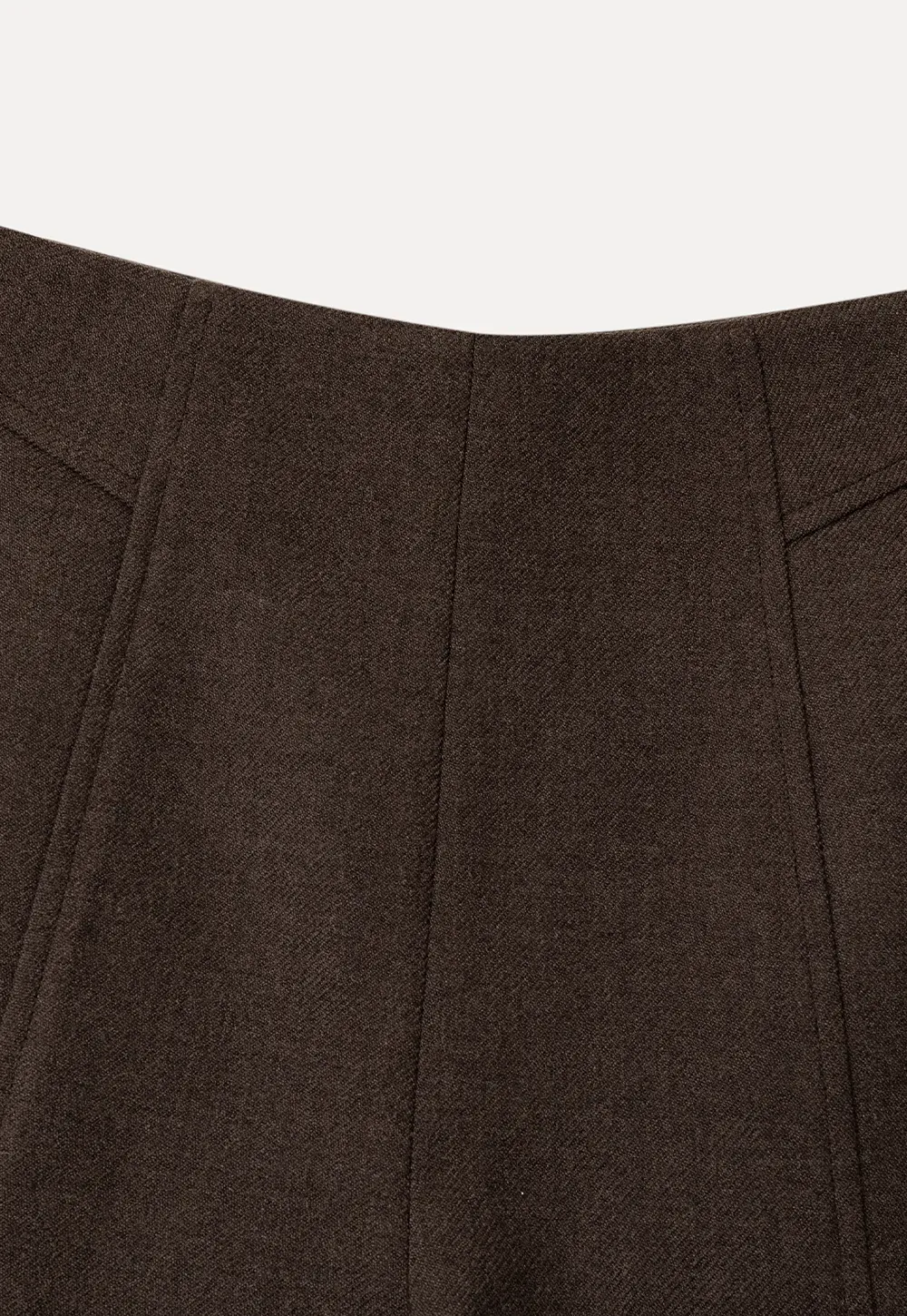 High Waist Pleated Shorts with Ruched Side Detail