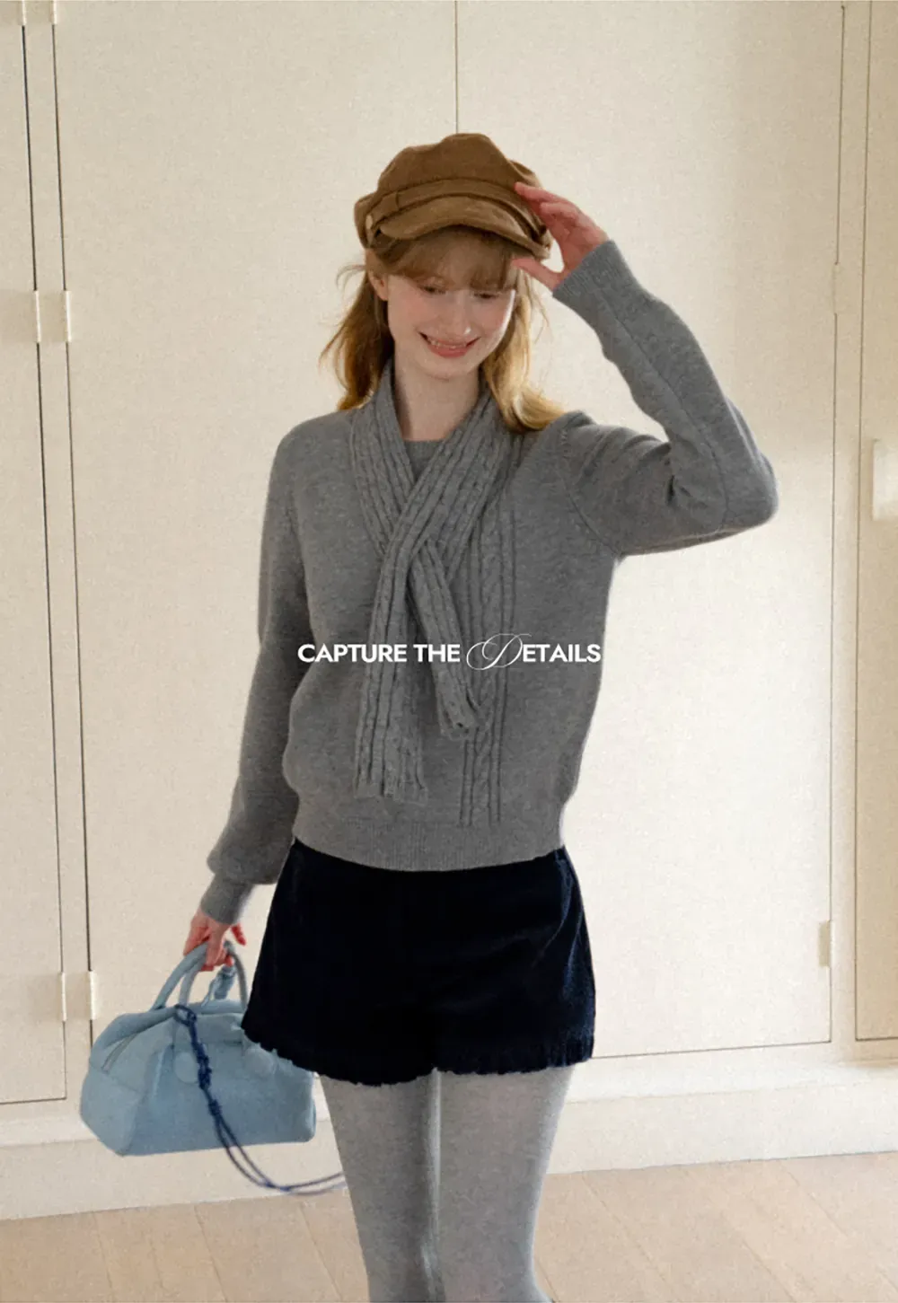 Ruffled Hem Corduroy Shorts