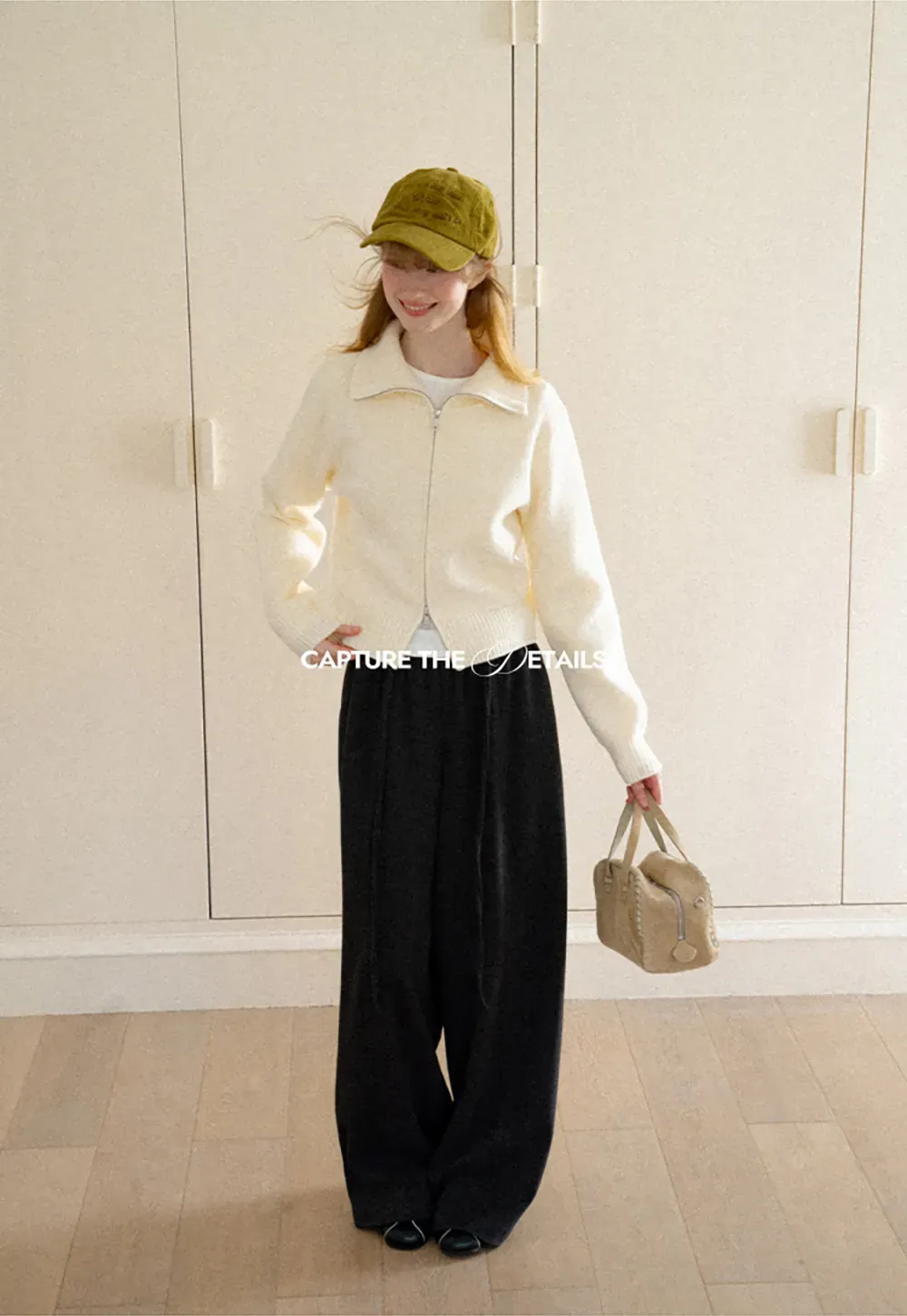 High Waist Drawstring Wide Leg Casual Pants