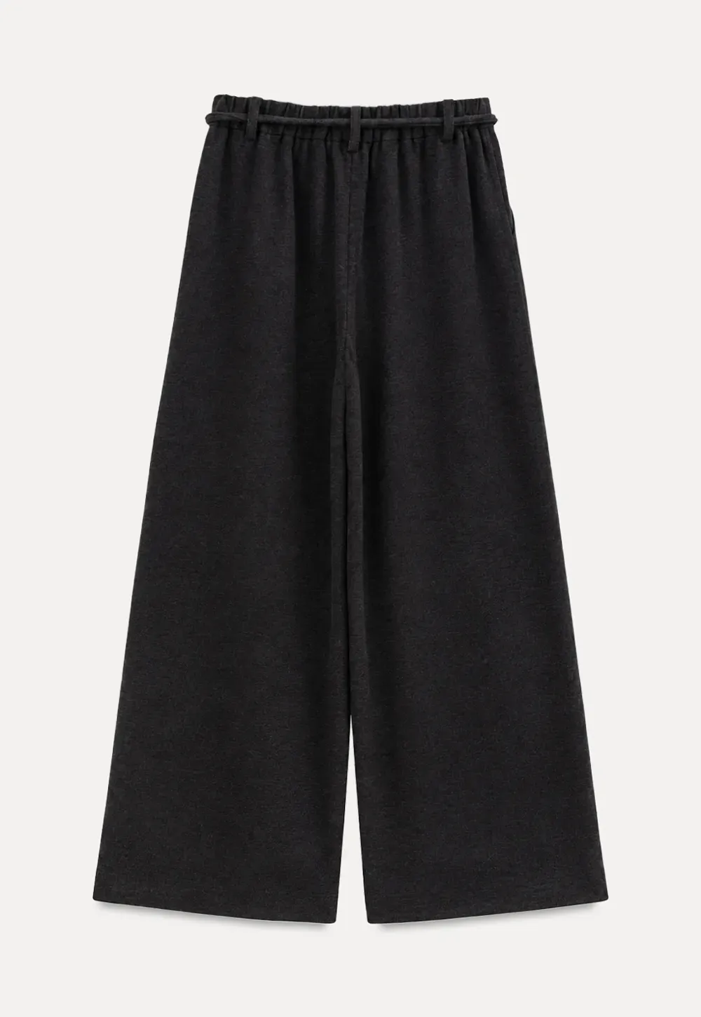 High Waist Drawstring Wide Leg Casual Pants