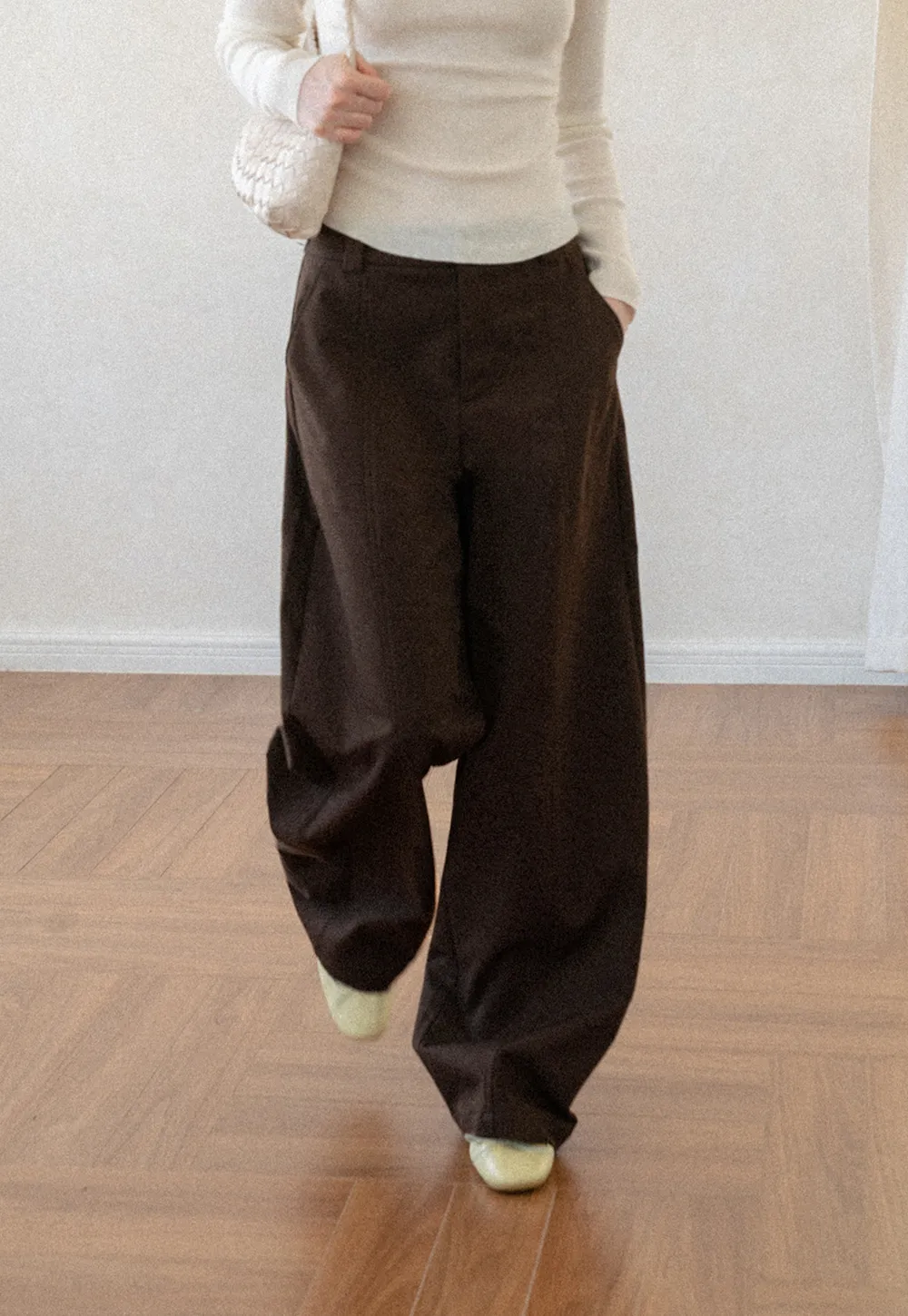 Oversized Wide Leg High Waist Casual Pants