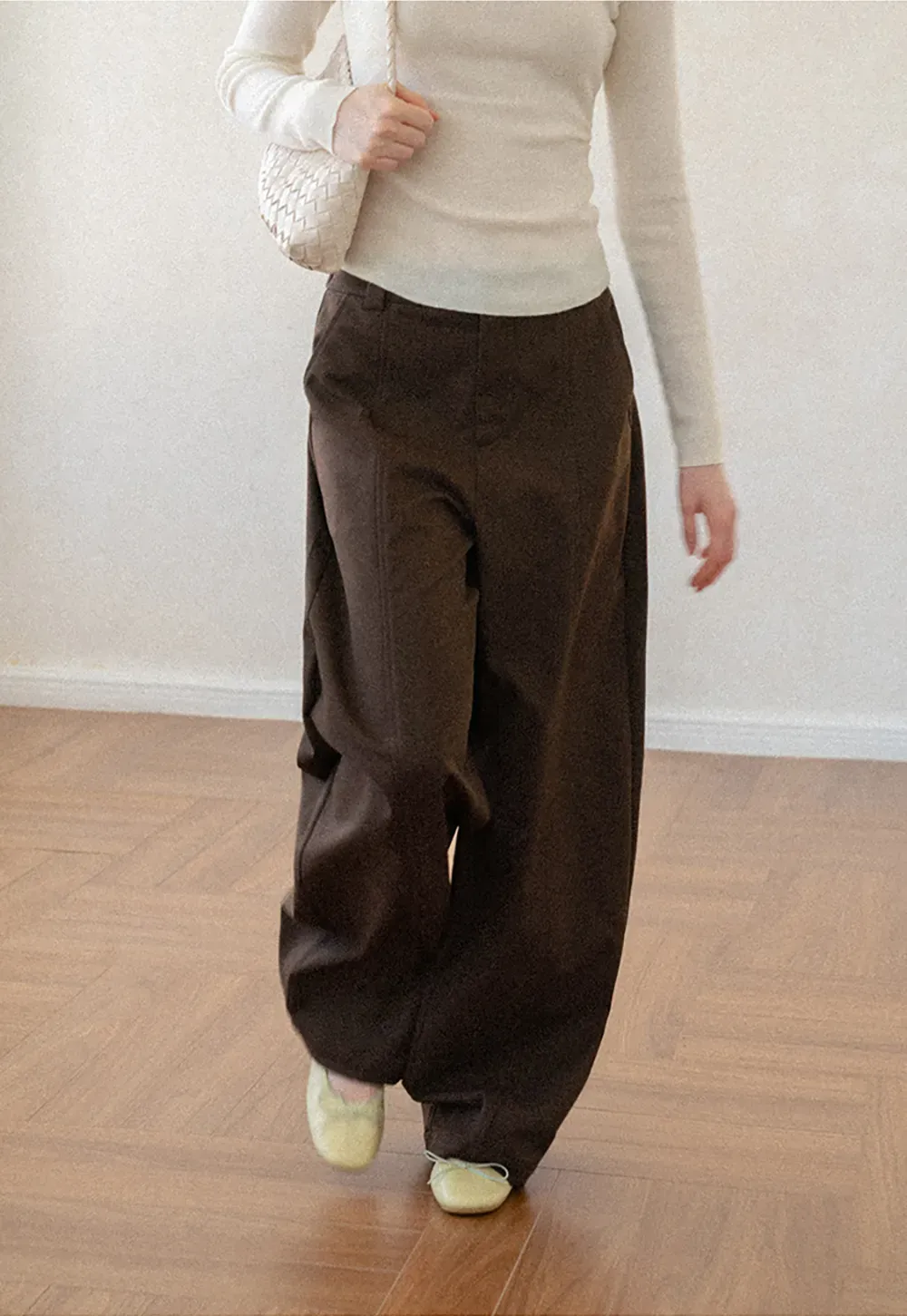 Oversized Wide Leg High Waist Casual Pants