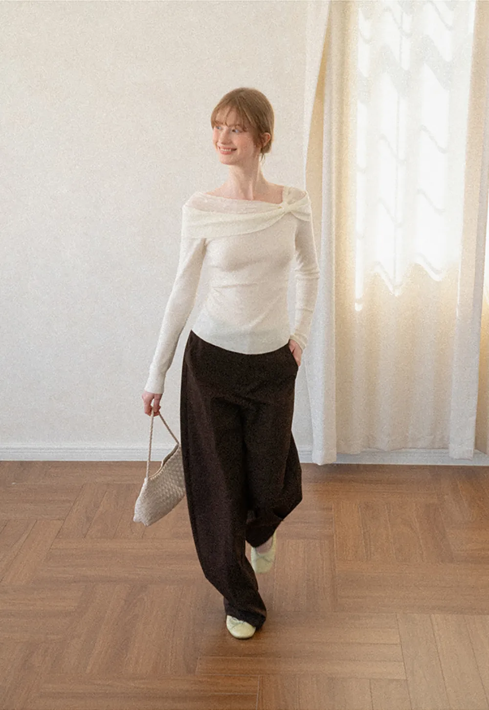 Oversized Wide Leg High Waist Casual Pants