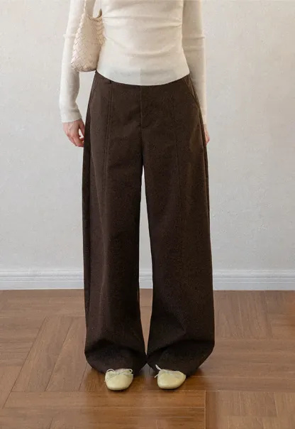 Oversized Wide Leg High Waist Casual Pants