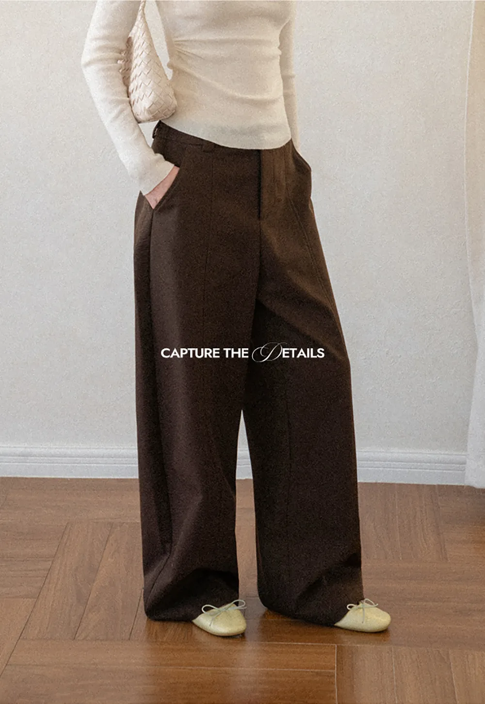 Oversized Wide Leg High Waist Casual Pants
