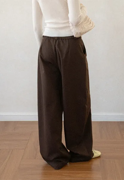 Oversized Wide Leg High Waist Casual Pants