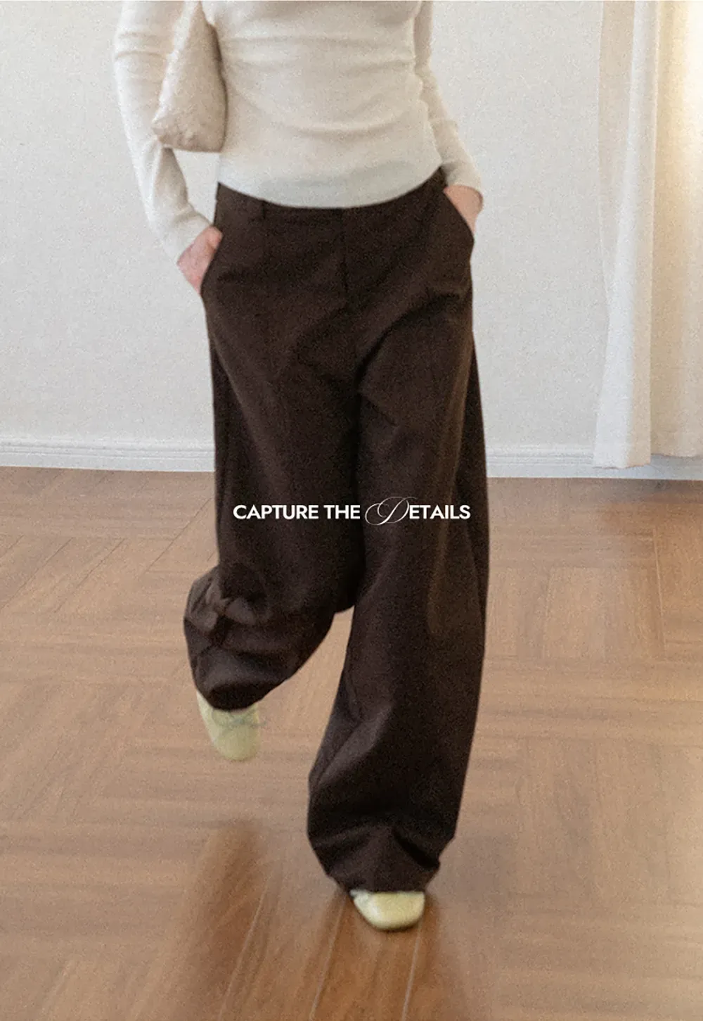 Oversized Wide Leg High Waist Casual Pants