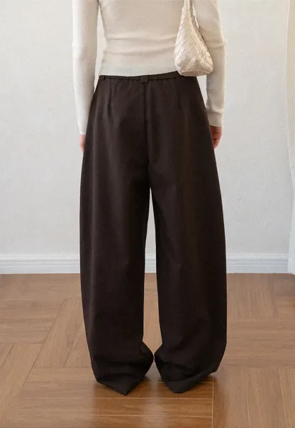 Oversized Wide Leg High Waist Casual Pants
