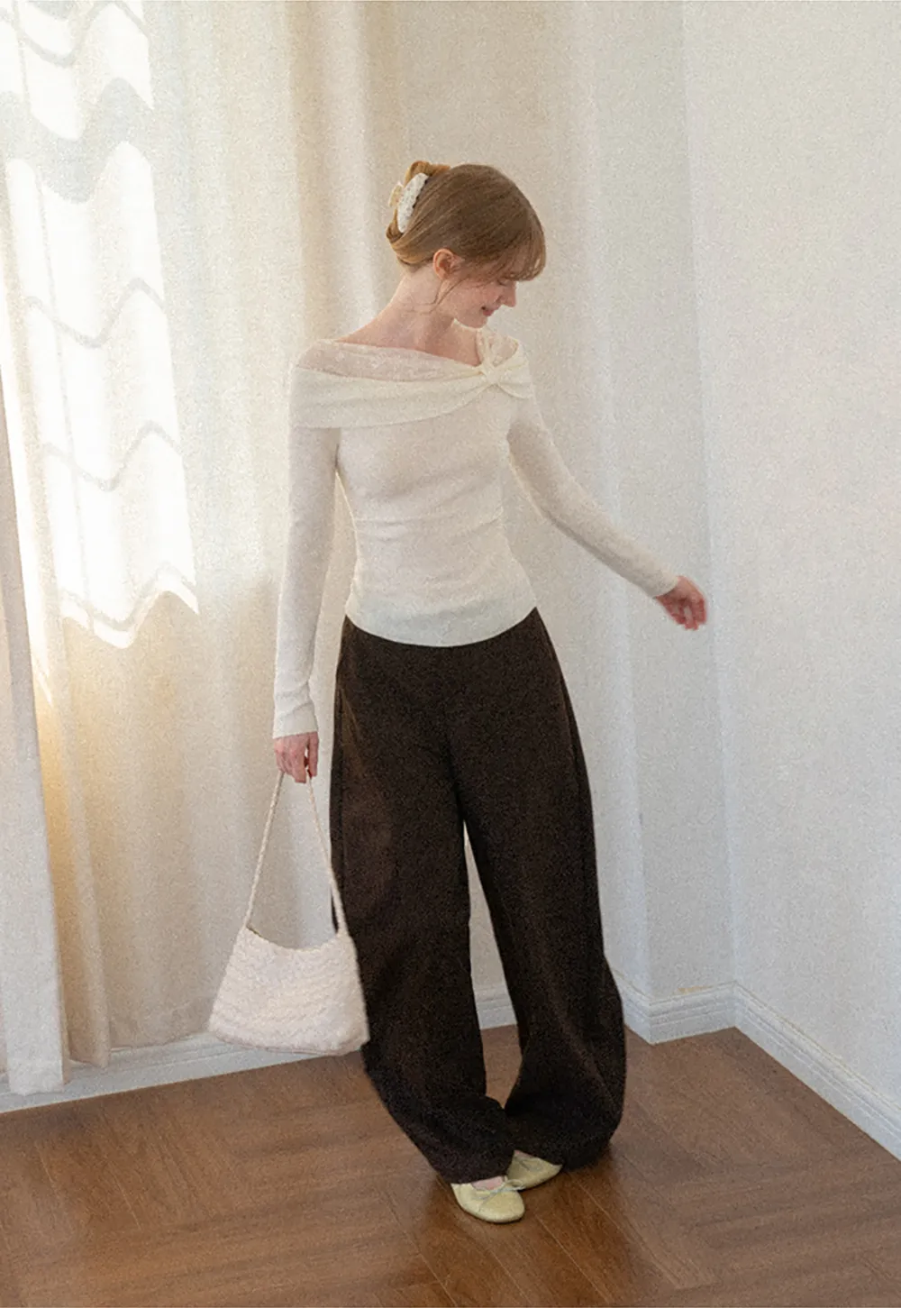 Oversized Wide Leg High Waist Casual Pants