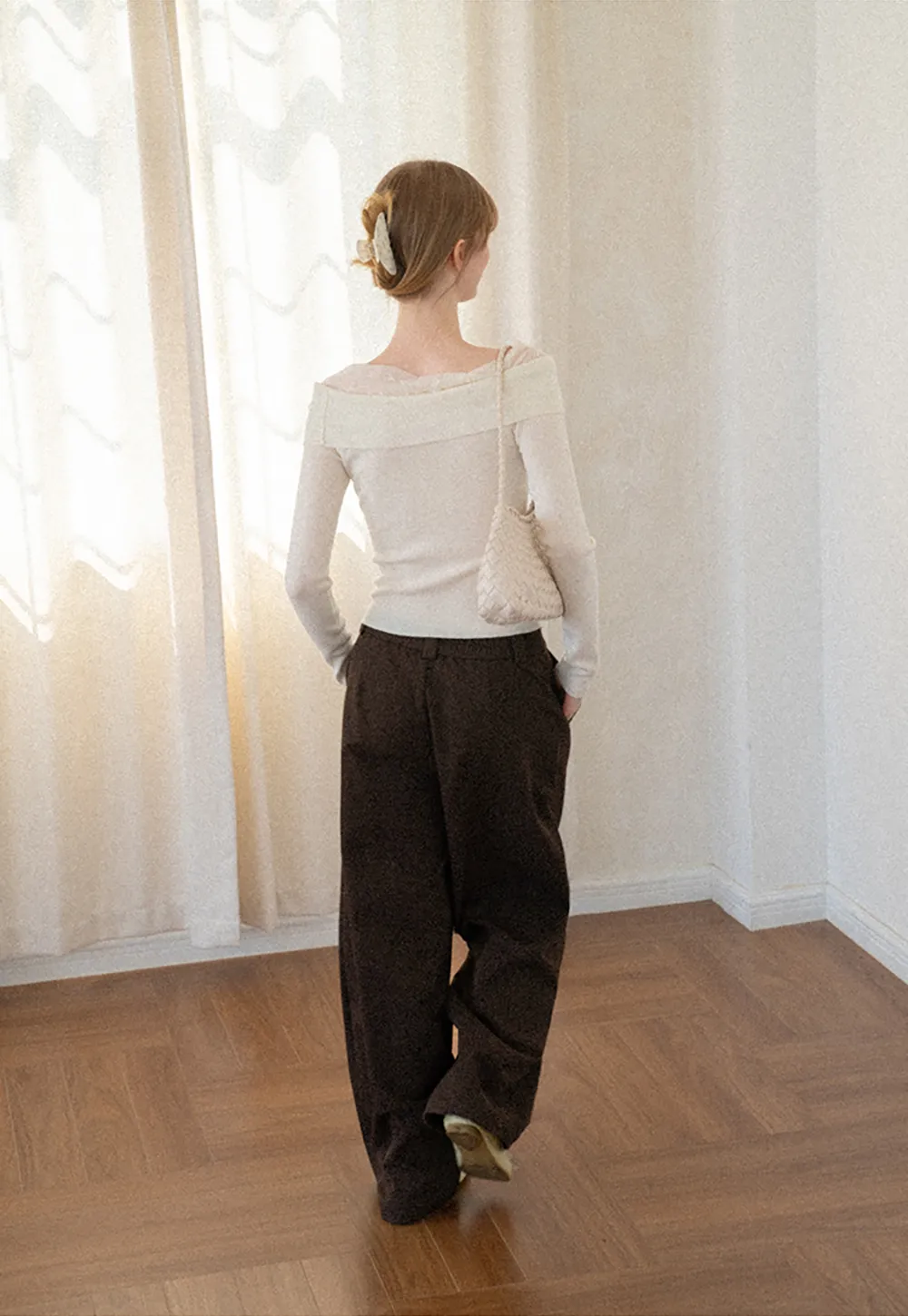 Oversized Wide Leg High Waist Casual Pants