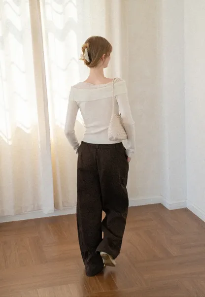 Oversized Wide Leg High Waist Casual Pants