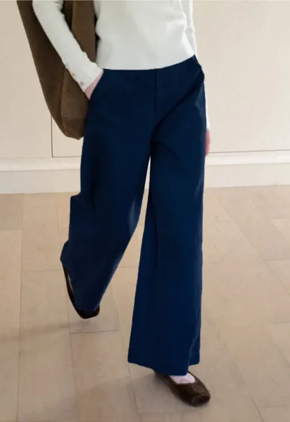 Wide Leg High Waist Casual Pants