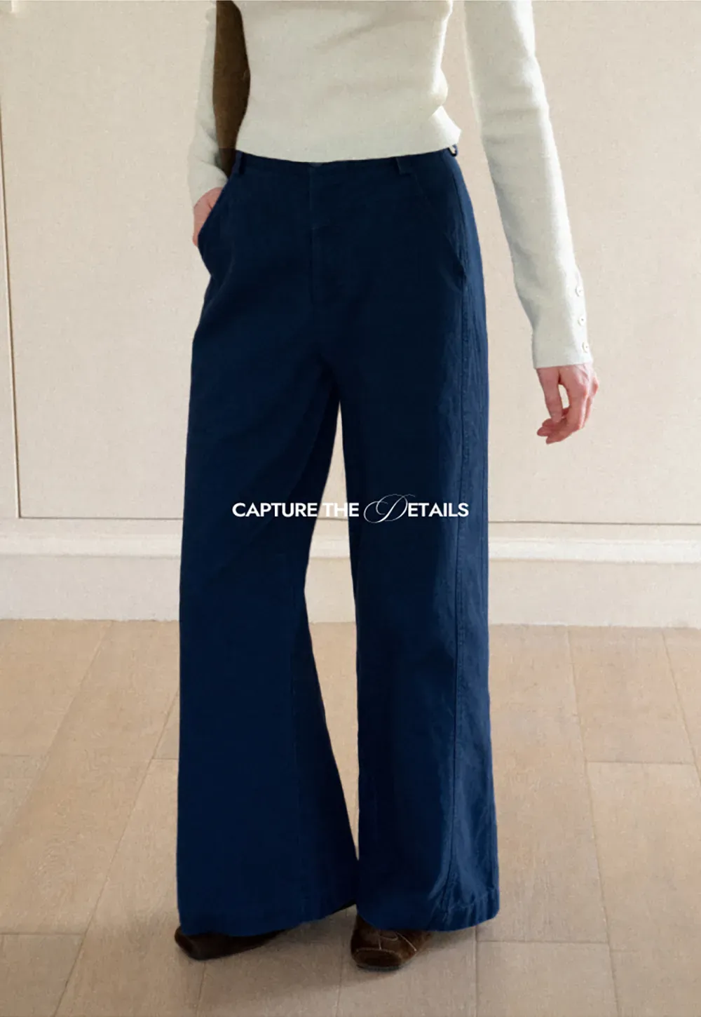 Wide Leg High Waist Casual Pants