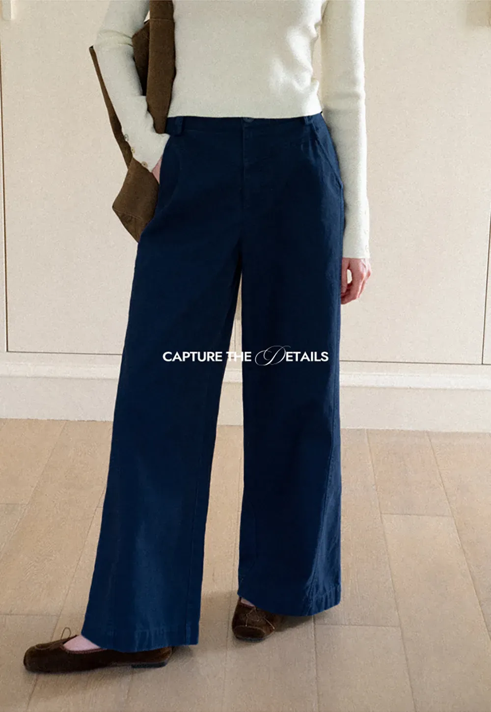 Wide Leg High Waist Casual Pants