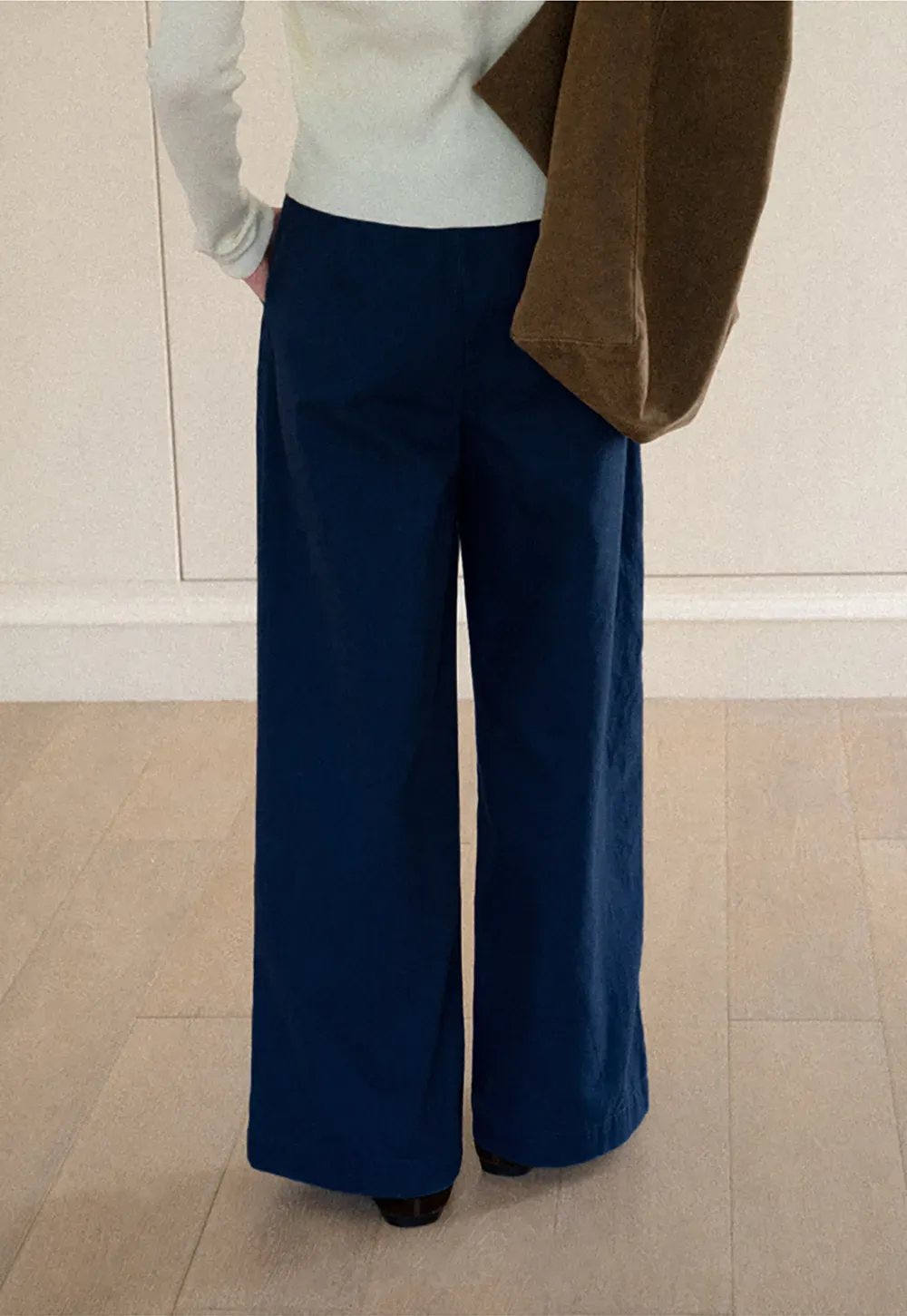 Wide Leg High Waist Casual Pants