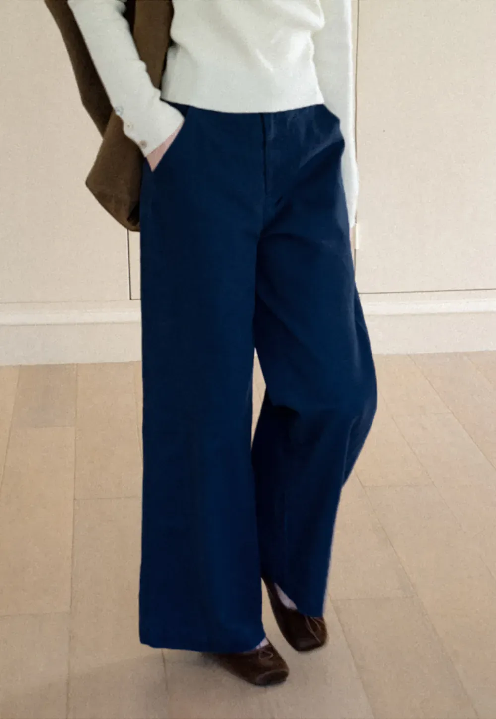 Wide Leg High Waist Casual Pants